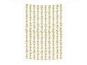 Girlanda na tło - Kwiatki, złoty, 100x210cm Girlanda na tło - Kwiatki, złoty, 100x210cm