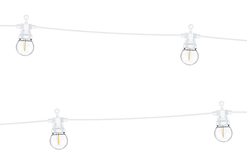 Lampki dekoracyjne LED, biały, 5m Lampki dekoracyjne LED, biały, 5m