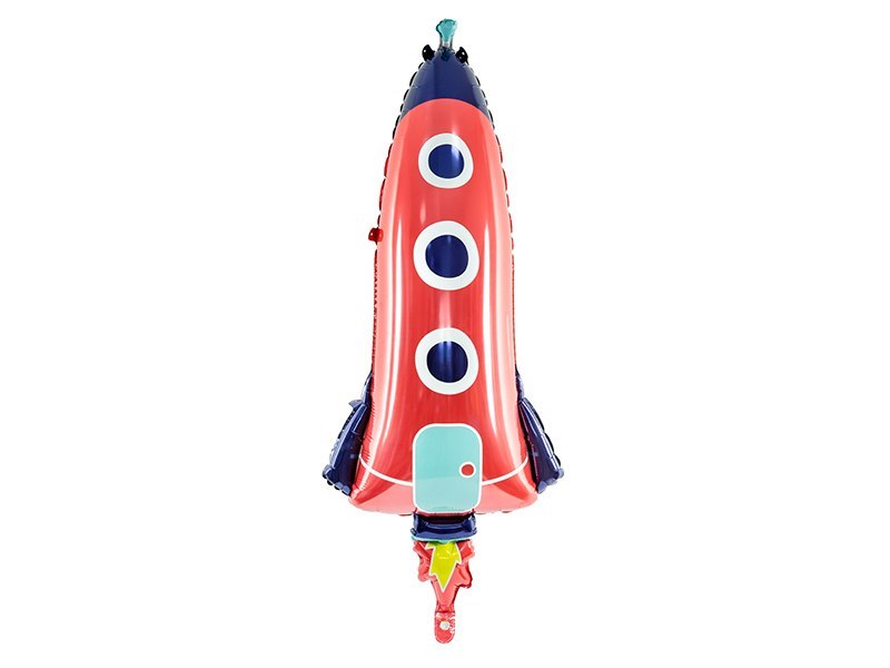 Balon foliowy Rakieta, 44x115cm, mix Balon foliowy Rakieta, 44x115cm, mix