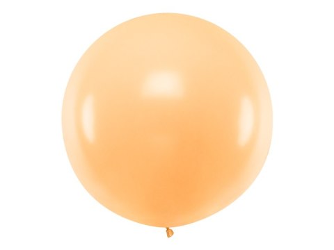 Balon okrągły metrowy, brzoskwiniowy, pomarańczowy