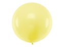 Balon okrągły 1m, żółty, pastel Balon okrągły 1m, żółty, pastel