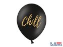 Balony 30cm, Candy Bar, Chill, Dance Floor, Drinks, Photo Booth, Pastel Black (1 op. / 6 szt.)