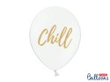 Balony 30cm, Candy Bar, Chill, Dance Floor, Drinks, Photo Booth, Pastel Pure White (1 op. / 6 szt.)