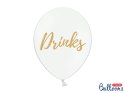 Balony 30cm, Candy Bar, Chill, Dance Floor, Drinks, Photo Booth, Pastel Pure White (1 op. / 6 szt.)