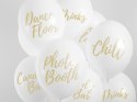 Balony 30cm, Candy Bar, Chill, Dance Floor, Drinks, Photo Booth, Pastel Pure White (1 op. / 6 szt.) Balony 30cm, Candy Bar, Chill, Dance Floor, Drinks, Photo Booth, Pastel Pure White (1 op. / 6 szt.)