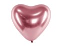 Balony Glossy 30cm, Serca, różowe złoto (1 op. / 50 szt.)