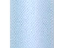 Tiul gładki, sztywny, błękit, 0,3 x 50m (1 szt. / 50 mb.)