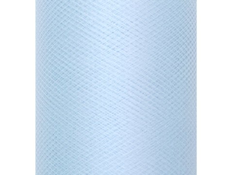 Tiul gładki, sztywny, błękit, 0,3 x 50m (1 szt. / 50 mb.) Tiul gładki, sztywny, błękit, 0,3 x 50m (1 szt. / 50 mb.)