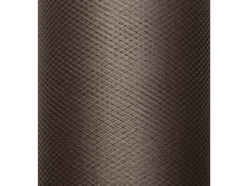 Tiul gładki, sztywny, brązowy, 0,3 x 50m (1 szt. / 50 mb.) Tiul gładki, sztywny, brązowy, 0,3 x 50m (1 szt. / 50 mb.)