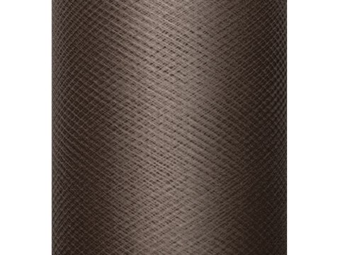 Tiul gładki, sztywny, brązowy, 0,3 x 50m (1 szt. / 50 mb.) Tiul gładki, sztywny, brązowy, 0,3 x 50m (1 szt. / 50 mb.)