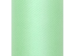Tiul gładki, sztywny, mięta, 0,3 x 50m (1 szt. / 50 mb.)