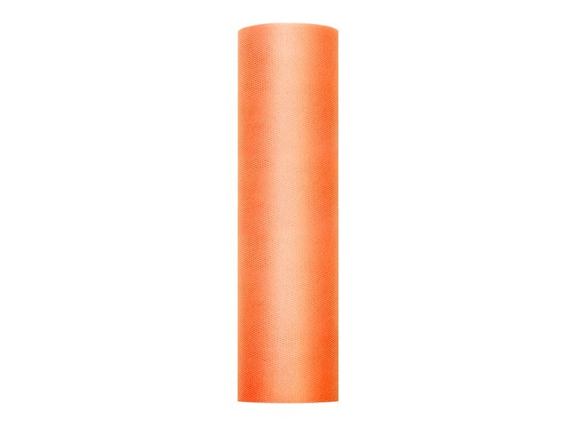 Tiul gładki, sztywny, pomarańcz, 0,3 x 50m (1 szt. / 50 mb.) Tiul gładki, sztywny, pomarańcz, 0,3 x 50m (1 szt. / 50 mb.)