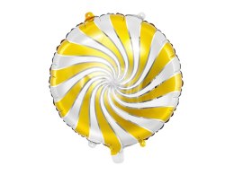 Balon foliowy Cukierek, 35cm, złoty
