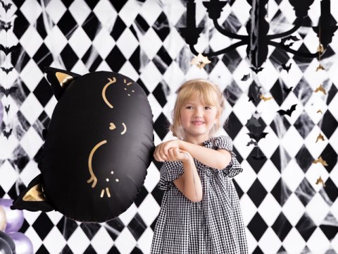 Balon foliowy Kotek, 48x36cm, czarny Balon foliowy Kotek, 48x36cm, czarny
