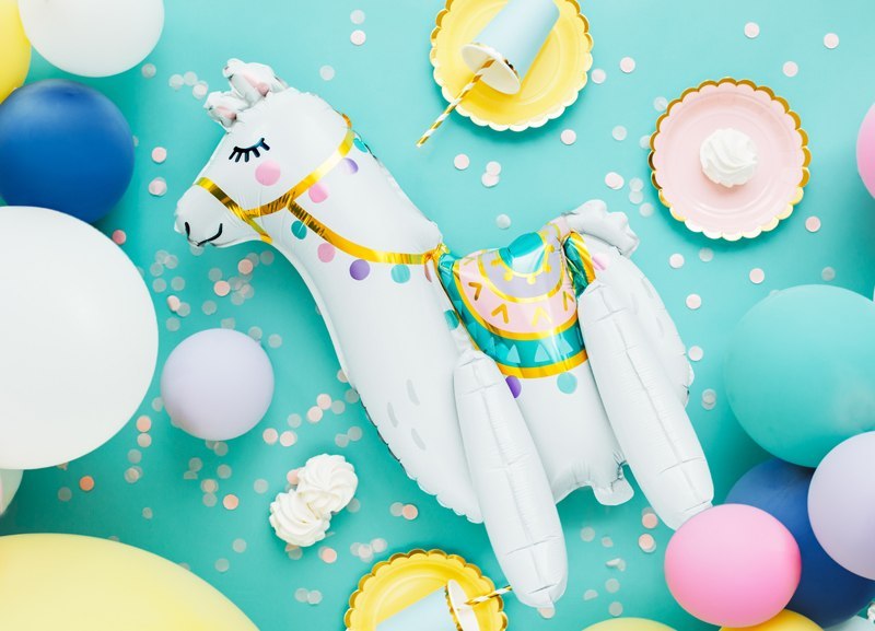 Balon foliowy Lama, 39x61cm, mix Balon foliowy Lama, 39x61cm, mix