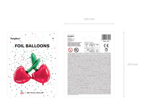 Balon foliowy Wiśnie, 88x73cm, mix Balon foliowy Wiśnie, 88x73cm, mix