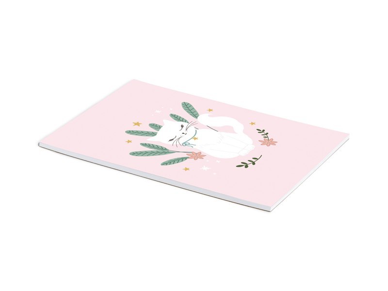 Blok rysunkowy A4 Kotek z białymi kartkami, 50 kartek