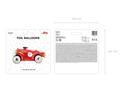 Balon foliowy Auto, 93x48cm, mix Balon foliowy Auto, 93x48cm, mix