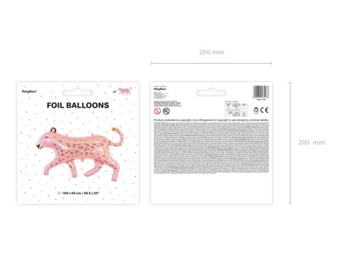 Balon foliowy Lampart, 103x63cm, mix Balon foliowy Lampart, 103x63cm, mix