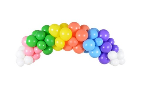Girlanda balonowa - Tęcza, 200cm, 60 elementów Girlanda balonowa - Tęcza, 200cm, 60 elementów