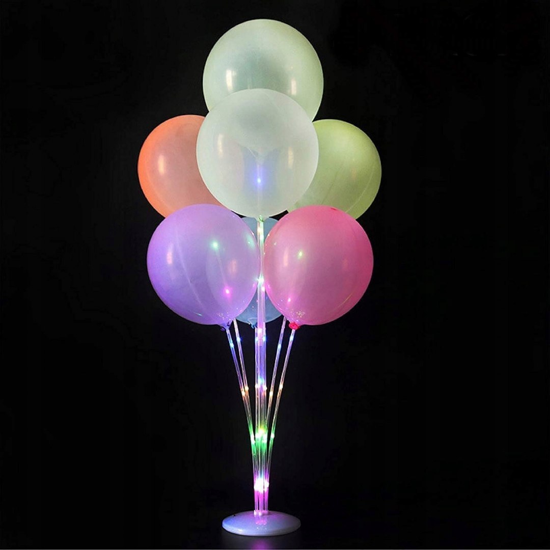 Stojak LED do balonów na balony urodziny roczek XL Stojak LED do balonów na balony urodziny roczek XL