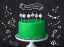 Świeczka piłka nożna piłkarz na tort urodziny