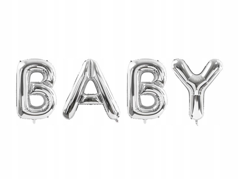 Balon foliowy BABY narodziny Baby Shower HEL 86cm Balon foliowy BABY narodziny Baby Shower HEL 86cm