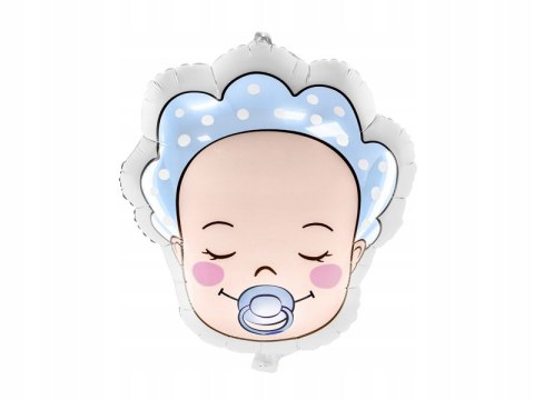 Balon foliowy BOBAS chłopiec narodziny Baby Shower Balon foliowy BOBAS chłopiec narodziny Baby Shower