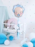 Balon foliowy BOBAS chłopiec narodziny Baby Shower Balon foliowy BOBAS chłopiec narodziny Baby Shower