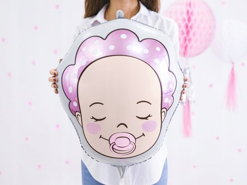 Balon foliowy BOBAS dziewczynka balony Baby Shower Balon foliowy BOBAS dziewczynka balony Baby Shower