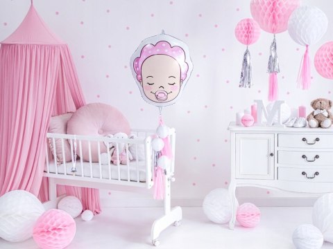 Balon foliowy BOBAS dziewczynka balony Baby Shower Balon foliowy BOBAS dziewczynka balony Baby Shower