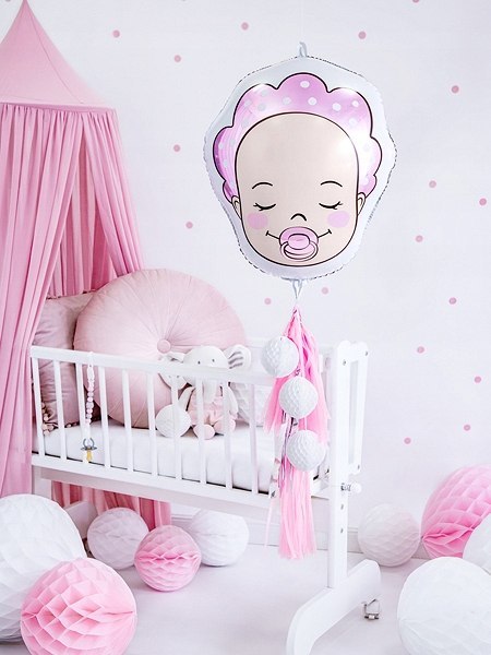 Balon foliowy BOBAS dziewczynka balony Baby Shower Balon foliowy BOBAS dziewczynka balony Baby Shower