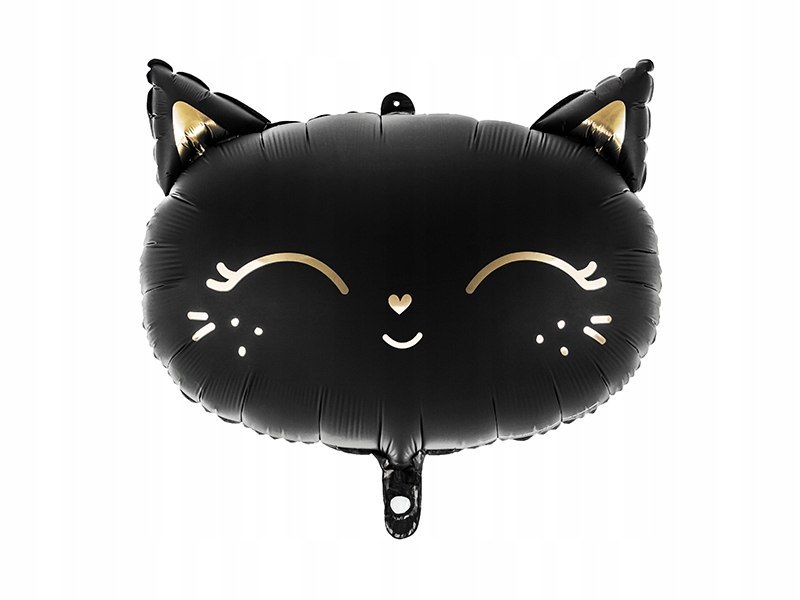 Balon foliowy CZARNY KOTEK kot Halloween 48cm hel Balon foliowy CZARNY KOTEK kot Halloween 48cm hel