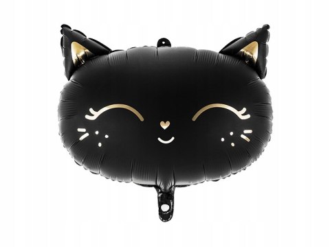 Balon foliowy CZARNY KOTEK kot Halloween 48cm hel Balon foliowy CZARNY KOTEK kot Halloween 48cm hel