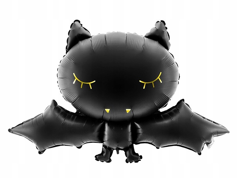 Balon foliowy NIETOPERZ czarny Halloween 80cm hel Balon foliowy NIETOPERZ czarny Halloween 80cm hel