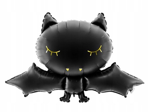 Balon foliowy NIETOPERZ czarny Halloween 80cm hel Balon foliowy NIETOPERZ czarny Halloween 80cm hel