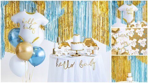 Balon foliowy śpioszki HELLO BABY na Baby Shower Balon foliowy śpioszki HELLO BABY na Baby Shower