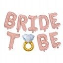 Balon napis Bride to be pierścionek na panieński