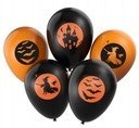 Balony czarne pomarańczowe dekoracje na Halloween Balony czarne pomarańczowe dekoracje na Halloween