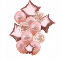 Balony szarfa dekoracje wieczór panieński rosegold