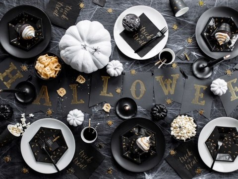 Balony talerzyki kubki zestaw na domowy Halloween Balony talerzyki kubki zestaw na domowy Halloween