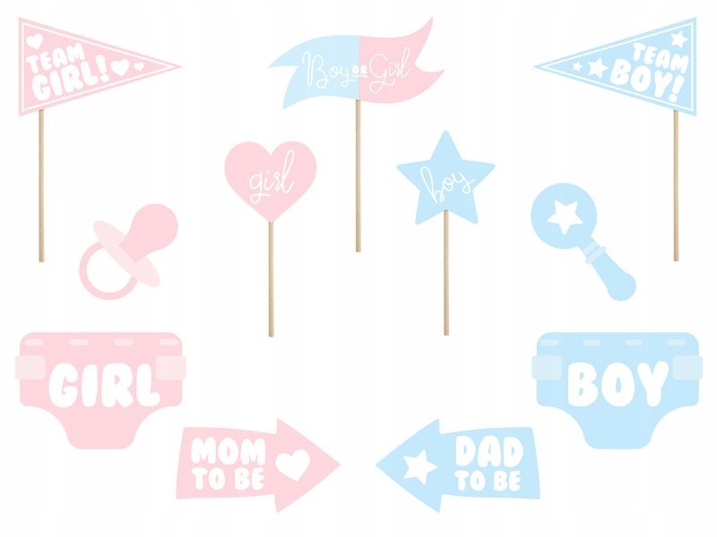 Gadżety do zdjęć Baby Shower tabliczki JAKA PŁEĆ Gadżety do zdjęć Baby Shower tabliczki JAKA PŁEĆ