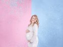Tuba z konfetti błękitna Baby Shower chłopiec 60cm Tuba z konfetti błękitna Baby Shower chłopiec 60cm