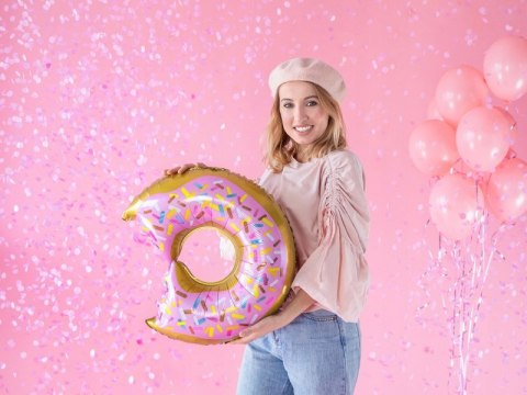 Tuba z konfetti różowa Baby Shower dziewczynka 60 Tuba z konfetti różowa Baby Shower dziewczynka 60
