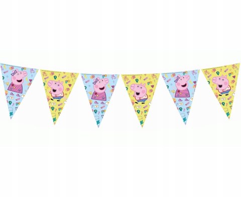 Balon baner dekoracje świnka Peppa na hel urodziny Balon baner dekoracje świnka Peppa na hel urodziny