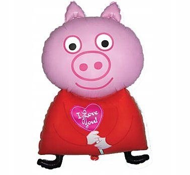 Balon baner dekoracje świnka Peppa na hel urodziny Balon baner dekoracje świnka Peppa na hel urodziny