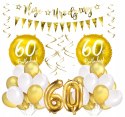 Balony dekoracje ZESTAW ozdoby na 60 urodziny HEL Balony dekoracje ZESTAW ozdoby na 60 urodziny HEL