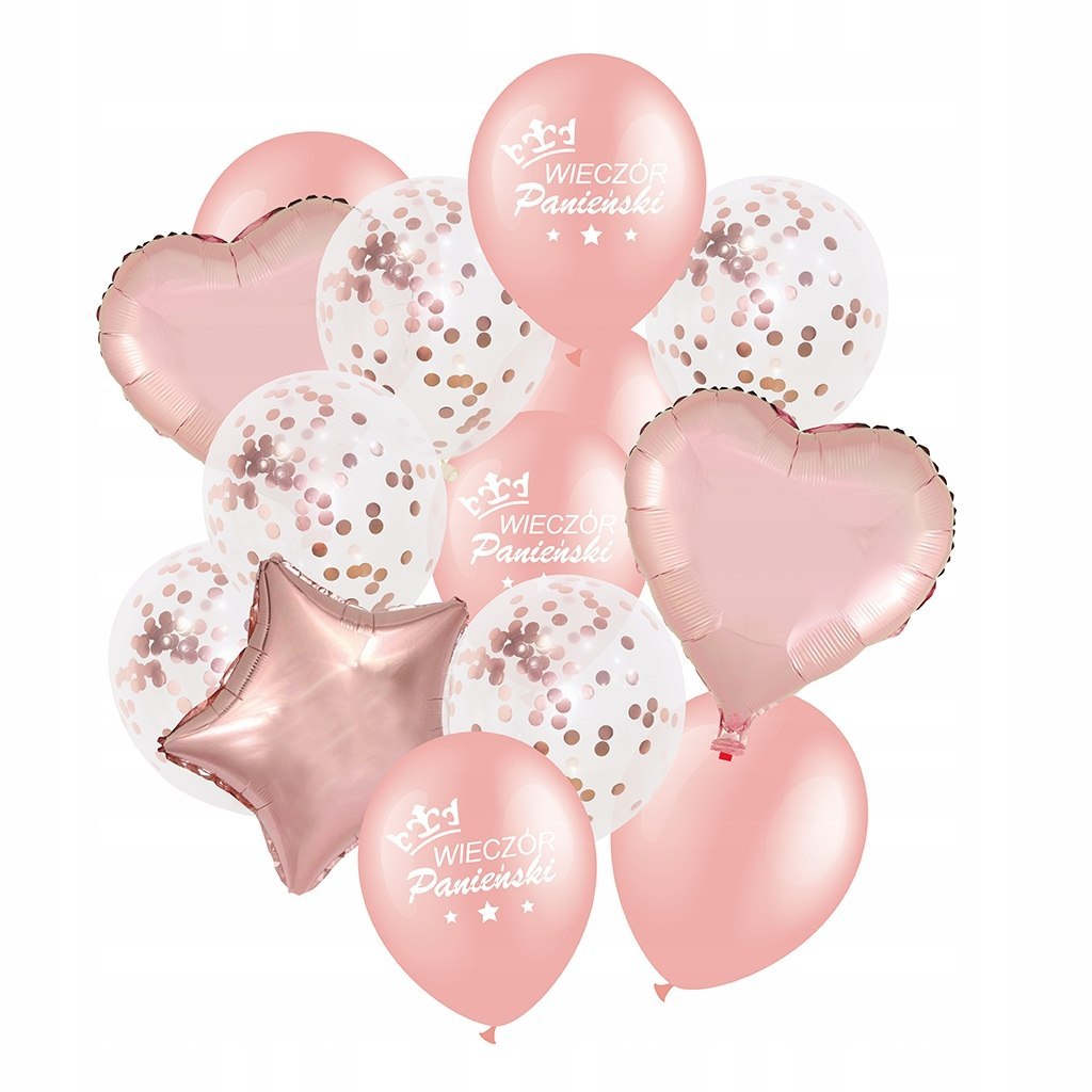 Balony z konfetti na wieczór panieński goldrose XL Balony z konfetti na wieczór panieński goldrose XL