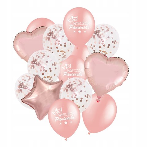 Balony z konfetti na wieczór panieński goldrose XL Balony z konfetti na wieczór panieński goldrose XL