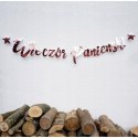 Baner na Wieczór Panieński różowe złoto lustrzany Baner na Wieczór Panieński różowe złoto lustrzany